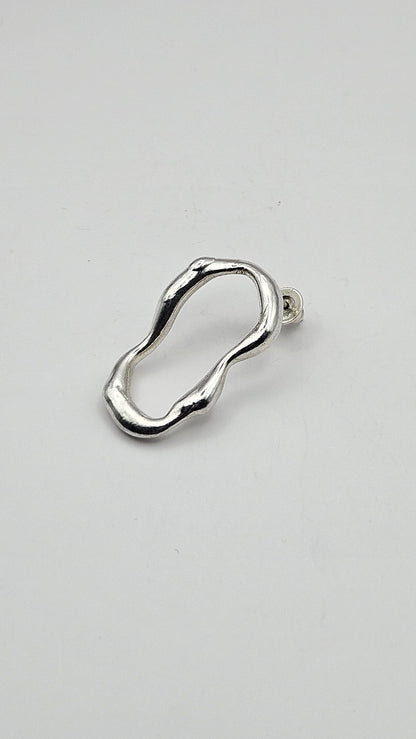 Earring "Lava closed L"