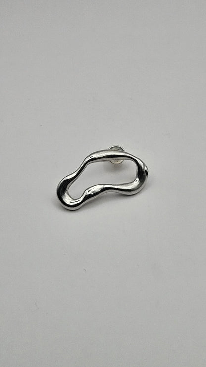 Earring "Lava closed M"