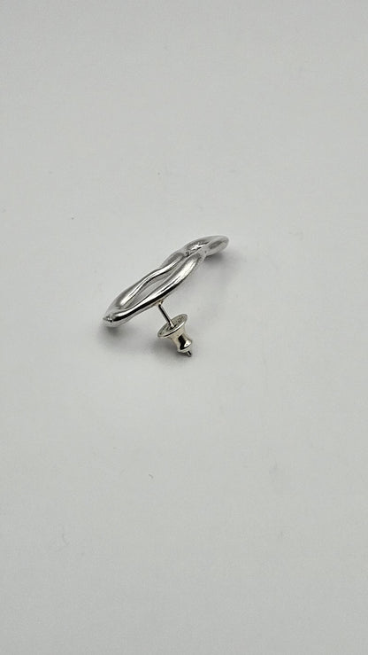 Earring "Lava closed M"