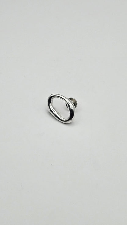 Earring "Lava closed S"