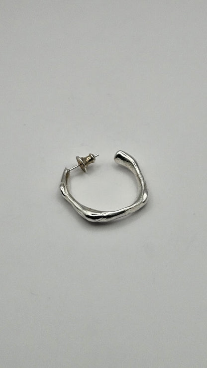 Earring "Lava Rond M"